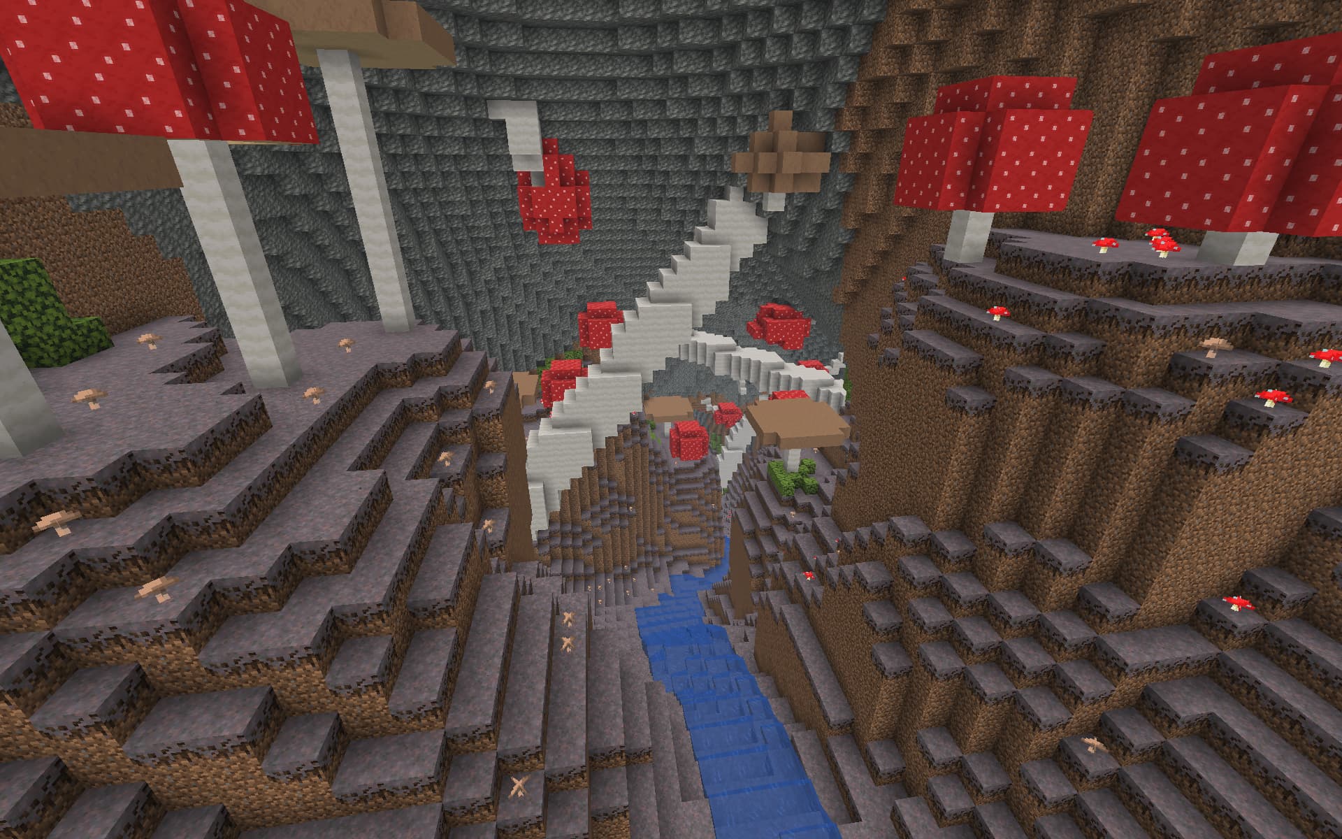 Screenshot of factory mushroom fields Elytra race track