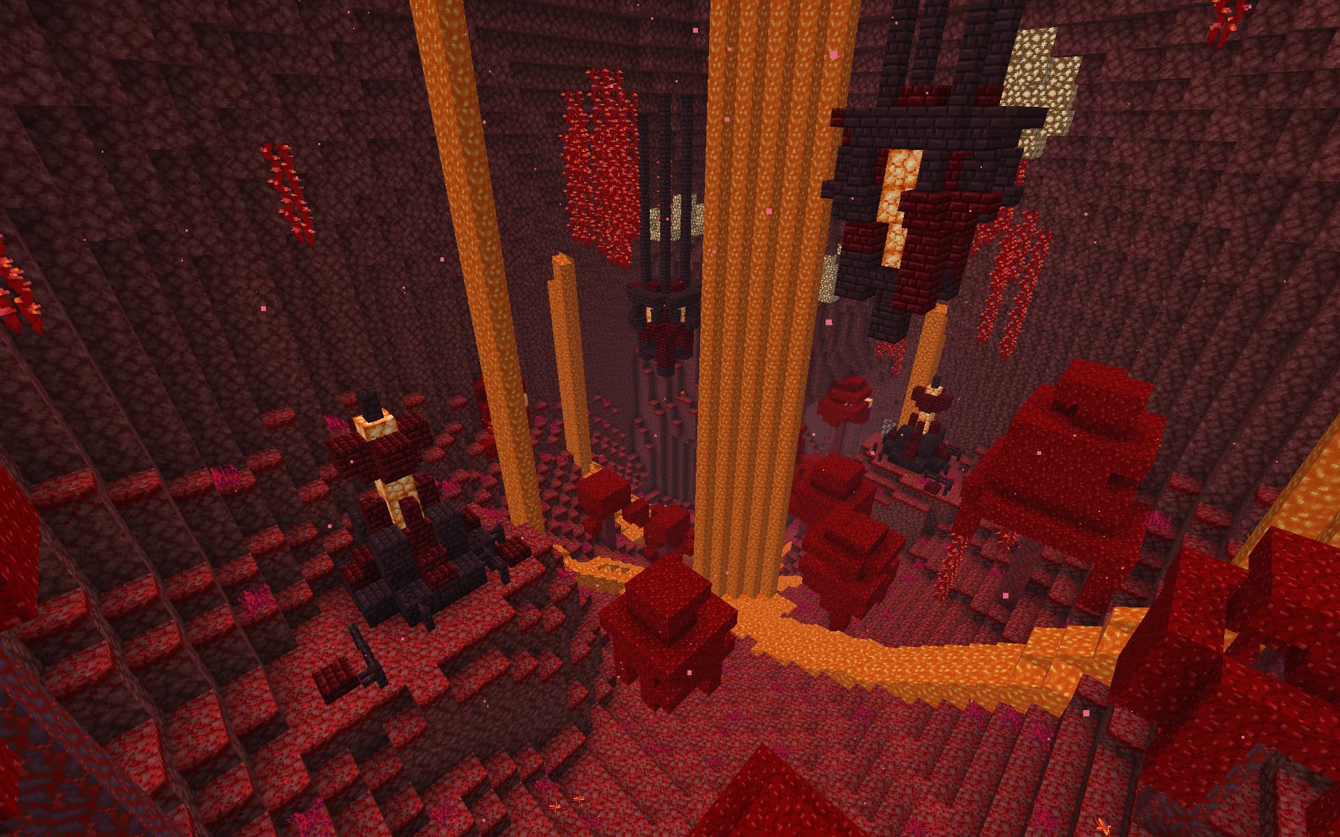 Screenshot of factory nether Elytra race track