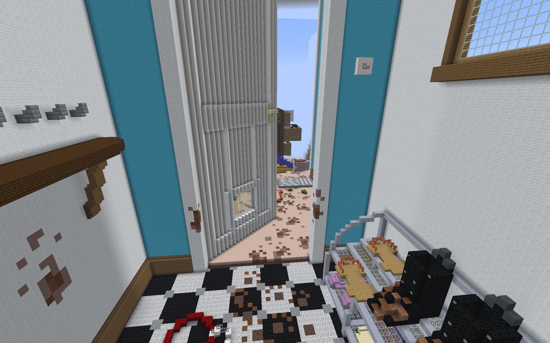 Screenshot of glide shrunk Elytra race track