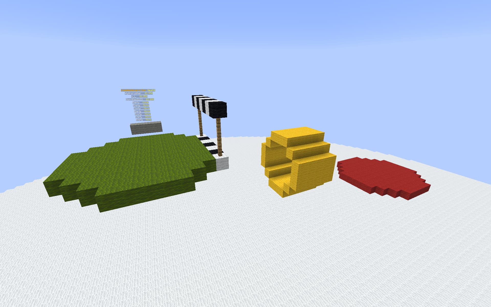 Screenshot of tutorial1 Elytra race track